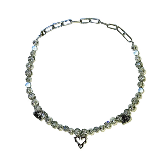 WHITE SKULL NECKLACE