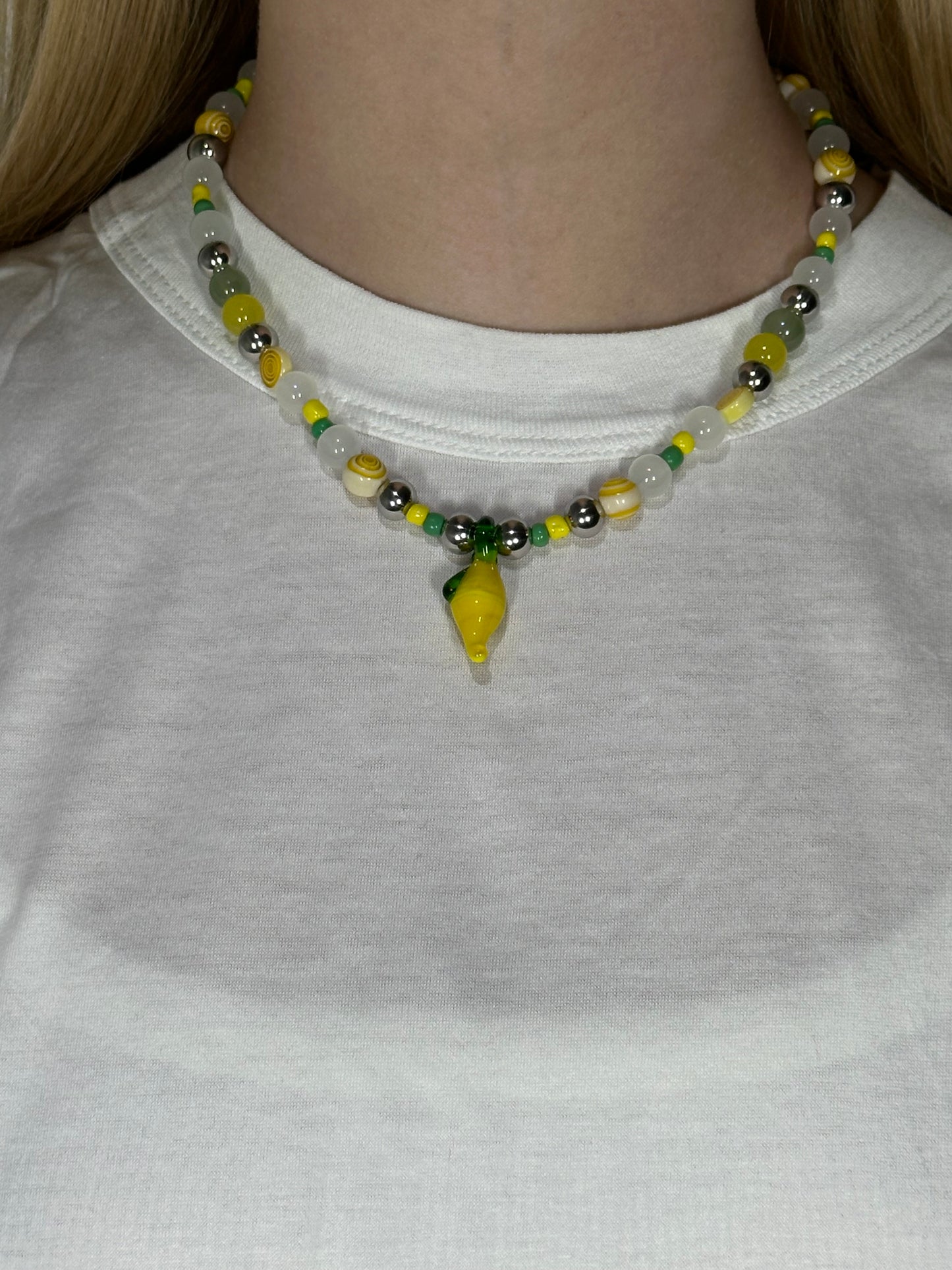 1 OF 1 LEMON NECKLACE