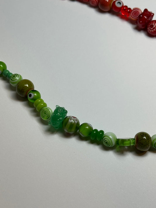 1 OF 1 RED & GREEN