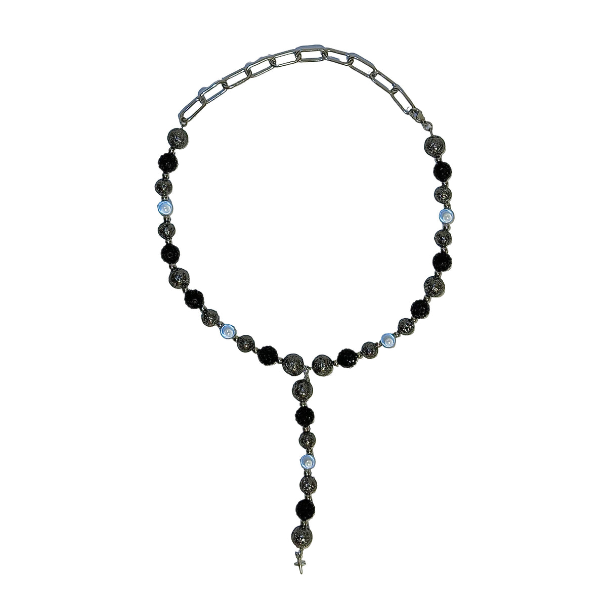 BLACK GLOWING ROSARY