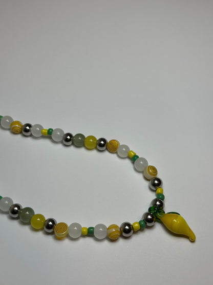 1 OF 1 LEMON NECKLACE