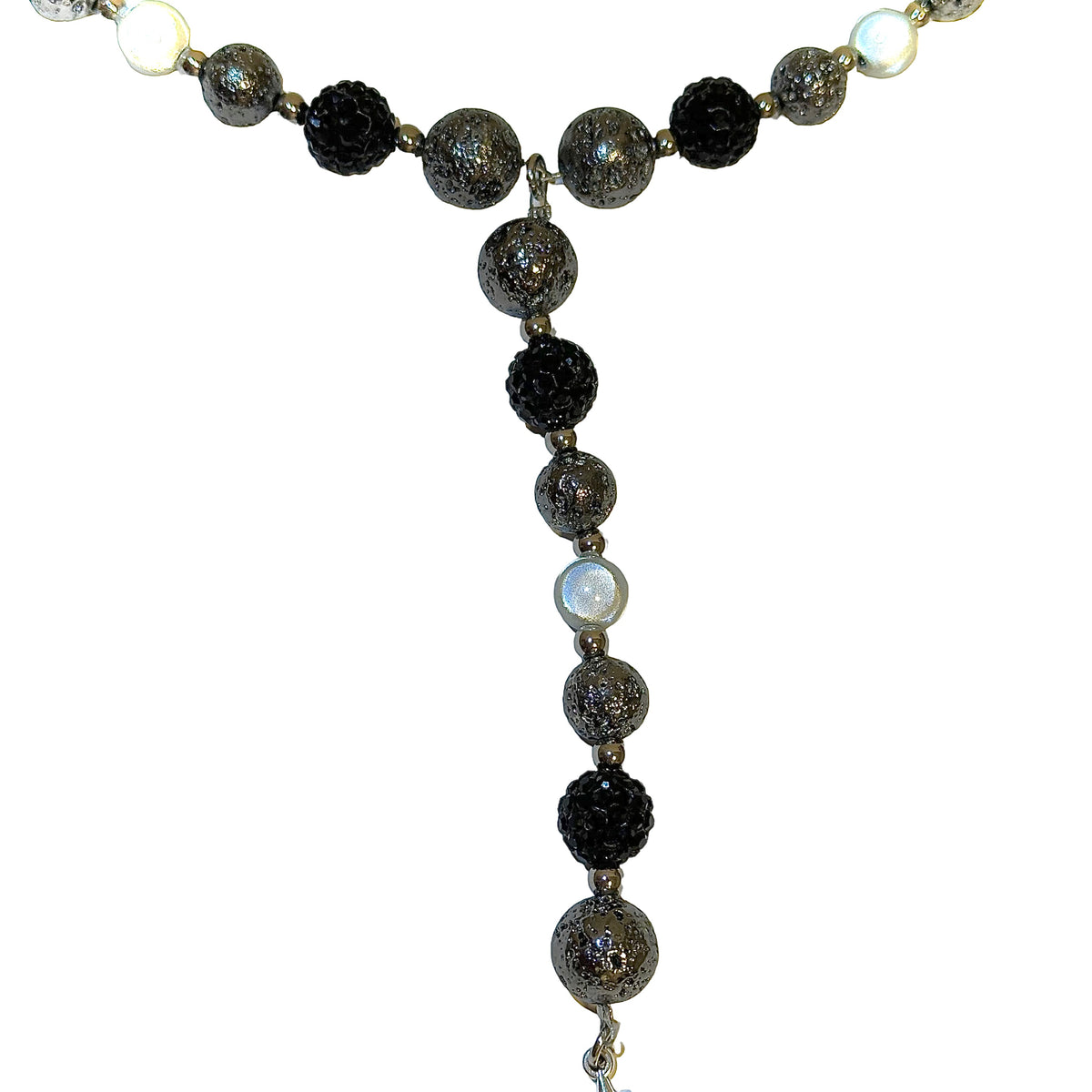 BLACK GLOWING ROSARY