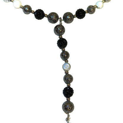 BLACK GLOWING ROSARY