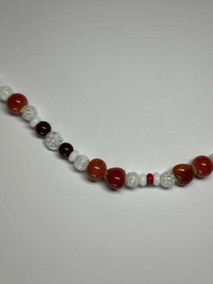 1 OF 1 RED FISH NECKLACE