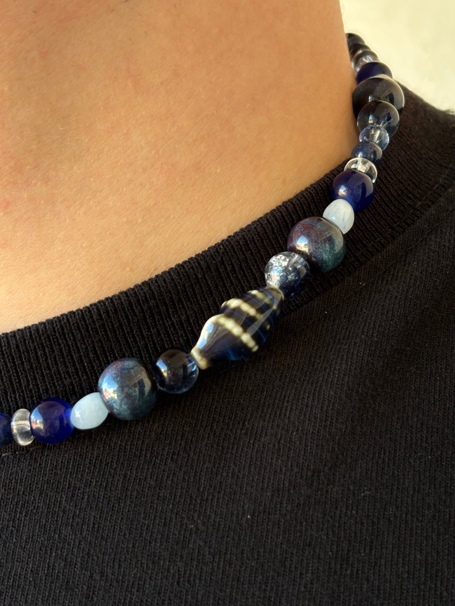 1 OF 1  BLUE SEA NECKLACE